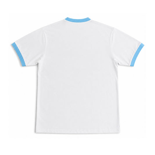 Sky blue + White Ringer Tee