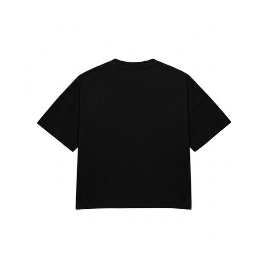 BLACK ASCEND SYNDICATE CROPPED BOXY TEE
