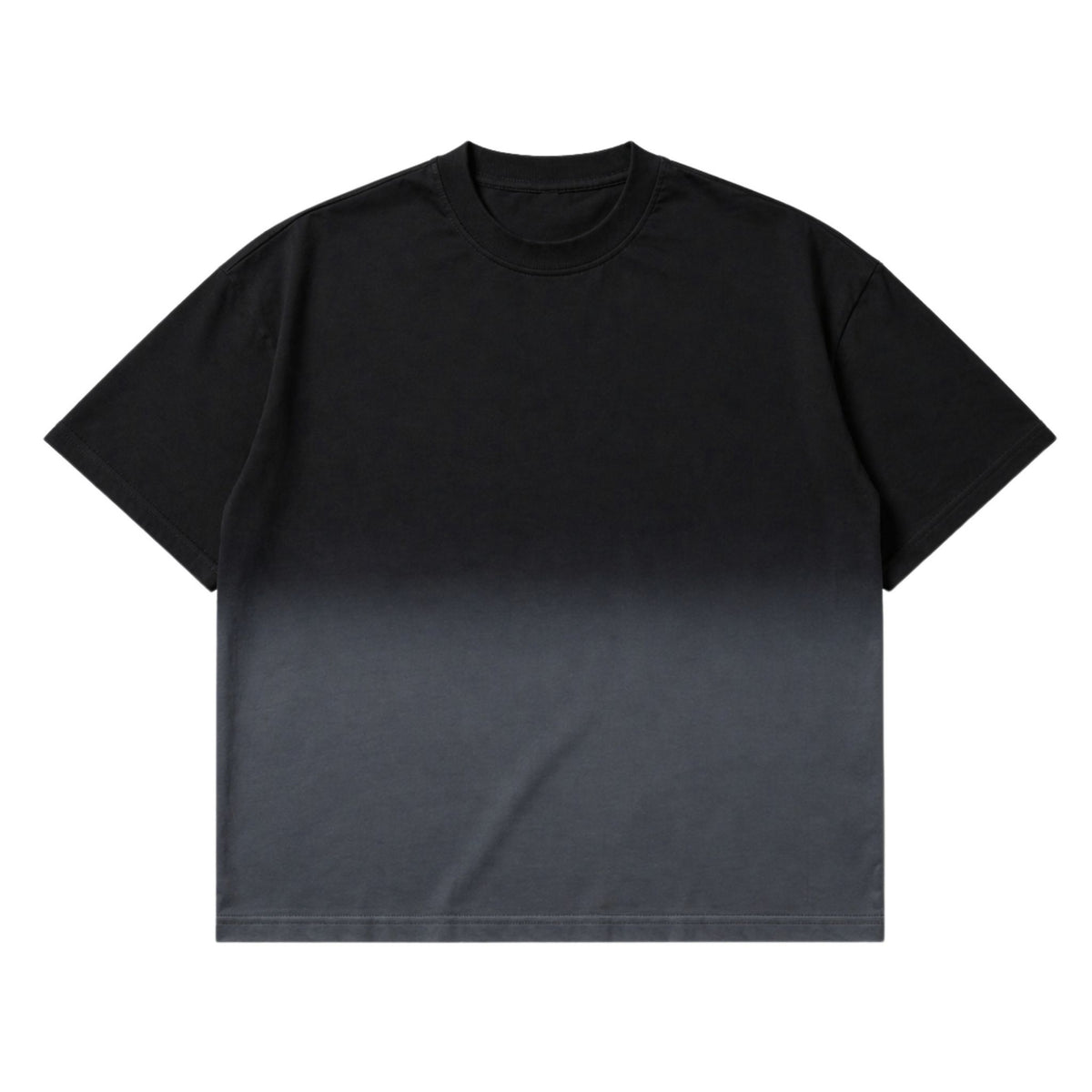 BLACK SUNFADE BOXY TEE